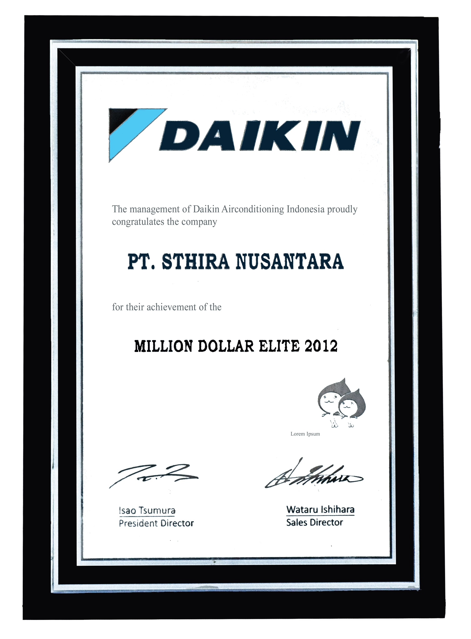 Daikin Million Dollar Elite (2012) Daikin Million Dollar Elite